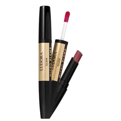 Imagem do produto Eudora Glam Micro Plump Duo Malva Essencial - Batom 1,8g
