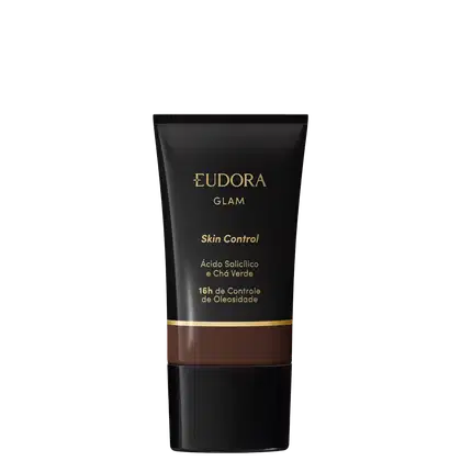 Imagem do produto Eudora Glam Skin Control Cor 100 - Base Líquida 30ml