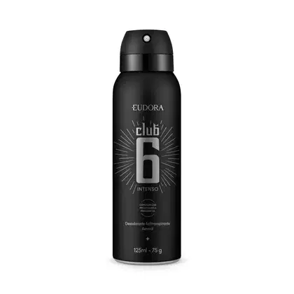 Imagem do produto Eudora Club 6 Intenso - Desodorante Antitranspirante Aerossol 125ml