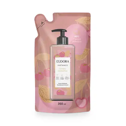 Imagem do produto Eudora Instance Cereja e Amêndoas Refil - Creme Hidratante Desodorante Corporal 350ml
