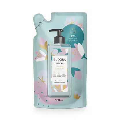 Imagem do produto Refil Creme Hidratante Desodorante Corporal Instance Algodão e Jasmim 350ml
