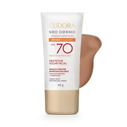 Imagem do produto Eudora Neo Dermo FPS 70 Cor 3 - Protetor Solar Facial 40ml