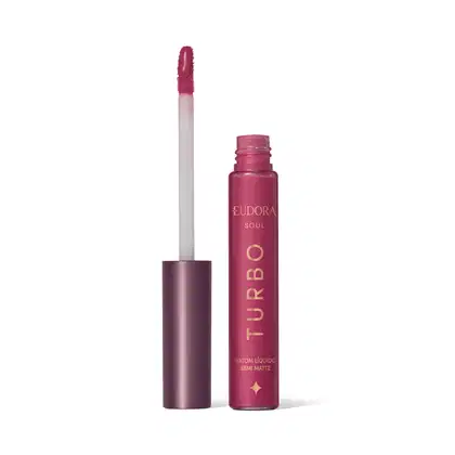 Imagem do produto Batom Líquido Rosa Pink Turbinado Semi Mate Turbo SOUL 5ml