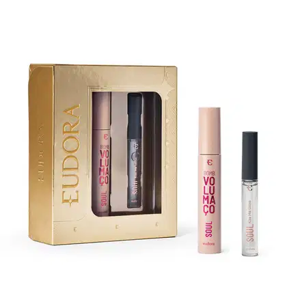Imagem do produto Kit Presente SOUL: Gloss Labial Incolor 5,2ml + Máscara de Cílios BOMB Volumaço 10g