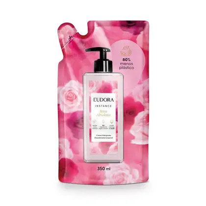 Refil Creme Hidratante Desodorante Corporal Instance Rosa Absoluta 350ml