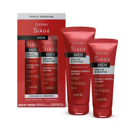 Imagem do produto Kit Eudora Siàge Man Cachos e Crespos Duo (2 Produtos)