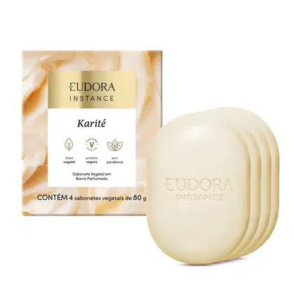 Imagem do produto Sabonete Vegetal em Barra Perfumado Instance Karité 4x80g