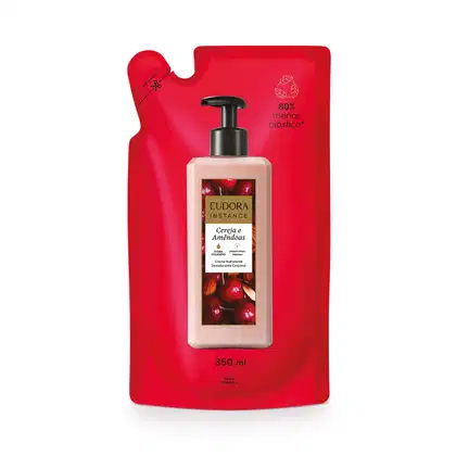 Imagem do produto Refil Creme Hidratante Desodorante Corporal Instance Cereja e Amêndoas 350ml