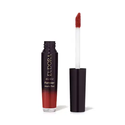 Imagem do produto Batom Líquido Vermelho Radiante Eudora Make Forever Matte Tint 4ml