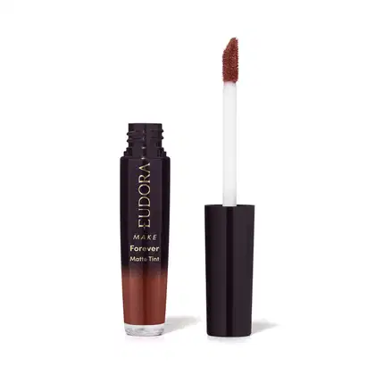 Imagem do produto Batom Líquido Marrom Nude Icônico Eudora Make Forever Matte Tint 4ml