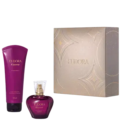 Imagem do produto Kit Presente Natal Eudora Kiss Me Cabernet (2 itens)