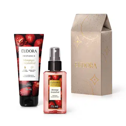 Imagem do produto Kit Presente Natal Instance Morango Irresistível (2 itens)