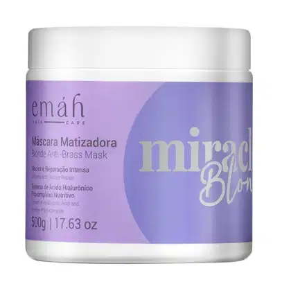 Máscara Capilar Emáh Hair Care Miracle Blond, 500g.