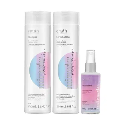 Kit Emáh Miracle Nutrition Day Care 8 com 3 Produtos