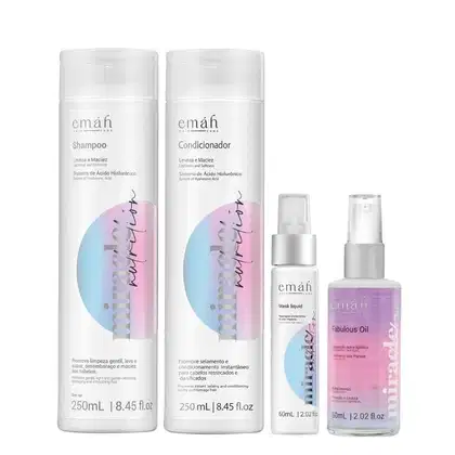 Kit Emáh Miracle Nutrition Day Care 4 com 4 Produtos