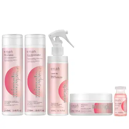 Kit Emáh Hair Care Miracle Repair Home Intense, 5 produtos.