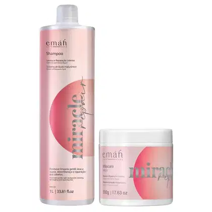 Kit Emáh Hair Care Miracle Repair Duo Treat Salon