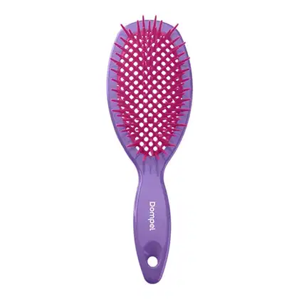 Imagem do produto Escova Favo Oval Violeta  C/ Chaveiro -Dompel