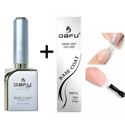 Imagem do produto DAFU - Kit Base Coat + Refil Sachê Base Gel Led/Uv Alongamento de Unhas & Esmaltação Sem Hema & TPO