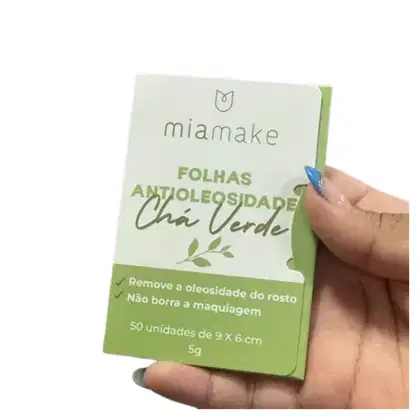 Imagem do produto Folhas Anti-Oleosidade - Mia Make - Chá Verde