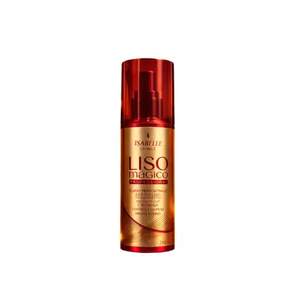Fluído Termoativo Capilar Isabelle La Belle Liso Magico Profissional, 215ml.