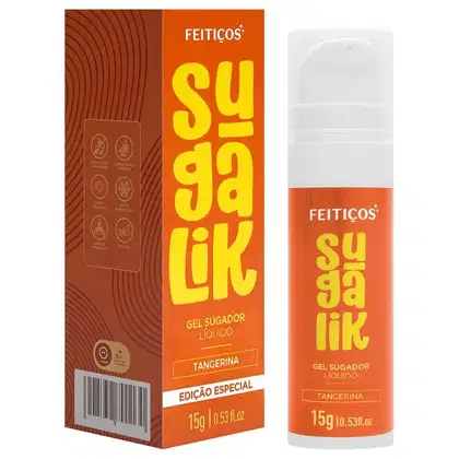 Imagem do produto Sugalik Sugador Pulsador Líquido 15G Feitiços Opções TANGERINA