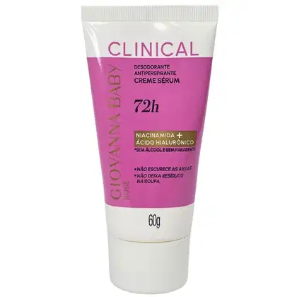Imagem do produto Giovanna Baby Desodorante Creme Sérum Bisnaga Rosé Clinical 72h Vegano 60g