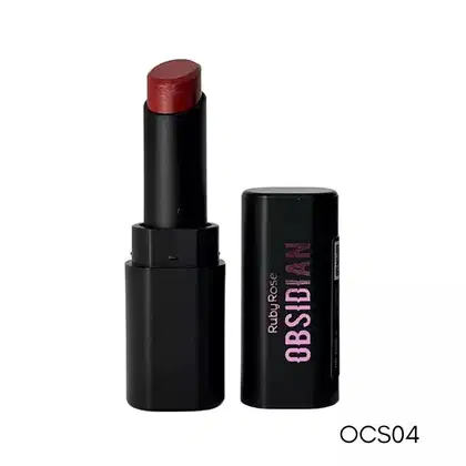 Batom Ruby Rose Obsidian Cream Satin OCS04