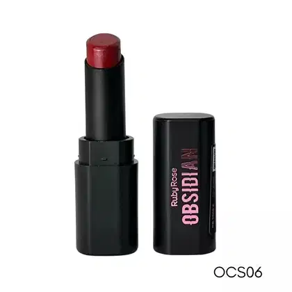 Batom Ruby Rose Obsidian Cream Satin OCS06