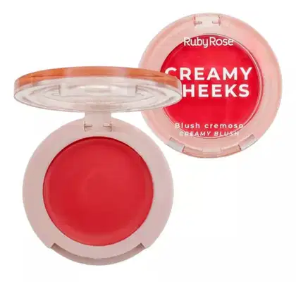 Imagem do produto Ruby Rose Creamy Cheeks Cherry Red - Blush Cremoso 5,5g