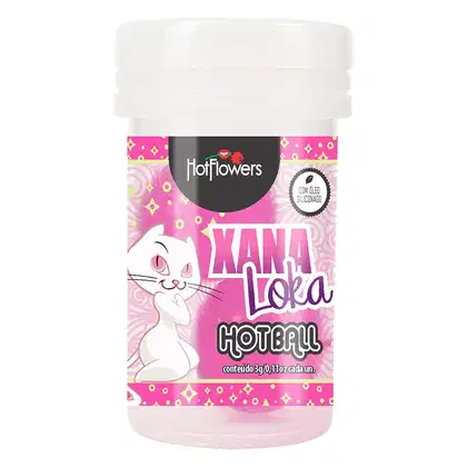A imagem mostra o Óleo Térmico Hot  chamado Xana Loka Hot Ball da marca HotFlowers.