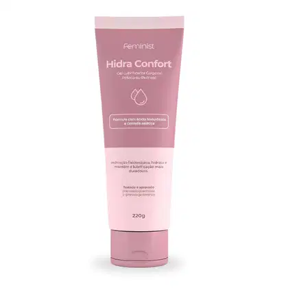 Imagem do produto Gel Lubrificante Hidra Confort Feminist Ácido Hialurônico e Centella Asiática 220ml