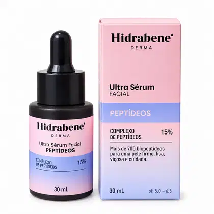 Imagem do produto Ultra Sérum Facial Complexo de Peptídeos 15% Hidrabene 30ml Pele Firme Textura Uniforme