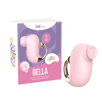 Imagem do produto Vibrador Bella por Ondas de Pressão com Tapping e Controle Via App Intt - Rosa