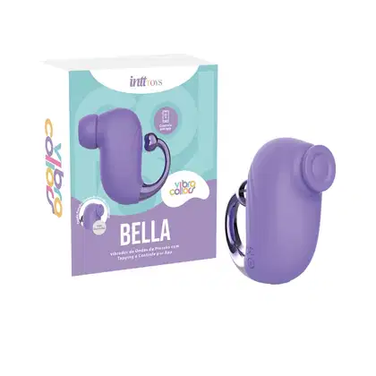 Imagem do produto Vibrador Bella por Ondas de Pressão com Tapping e Controle Via App Intt - Roxo