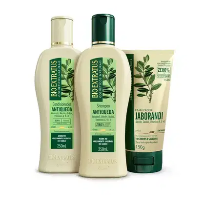 Imagem do produto Kit Bio Extratus Jaborandi Antiqueda 250mL Sh + Cond + Finalizador