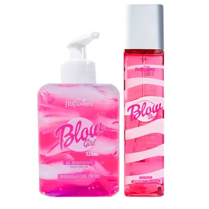 Imagem do produto Kit Blow Girl Hidratante 320ml e Body Spash 180ml Blow Beijos Morango com Creme