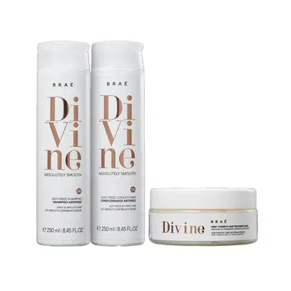 Imagem do produto Kit Shampoo Condicionador e Máscara Braé Divine