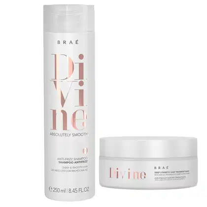 Imagem do produto kit Braé Divine Anti Frizz Shampoo + Máscara Hidratação 200g