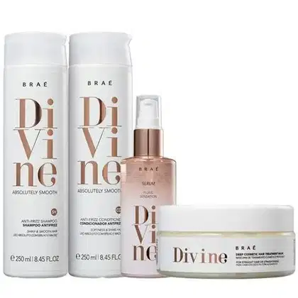 Imagem do produto Braé  divine Shampoo Condicionador Mascara e Serum plume 60ml