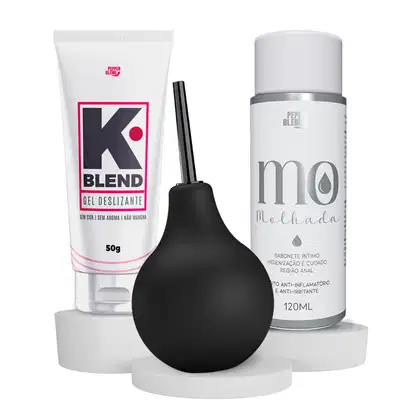 Imagem do produto Kit Ducha Íntima Higiene Ginecológica Enema Gel Lubricante e Sabonete Procto (3 Produtos)