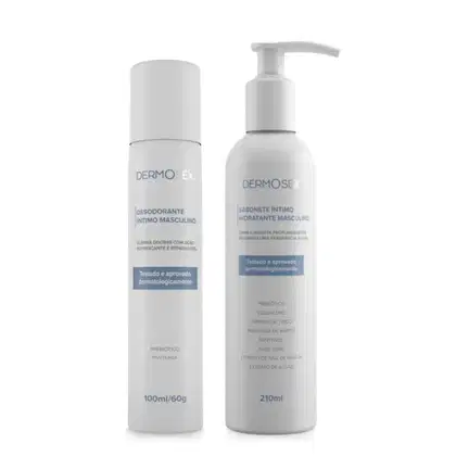 Imagem do produto Kit Íntimo Masculino Dermosex Sabonete + Desodorante Íntimo Higiene Controle de Odor e Frescor Prolongado