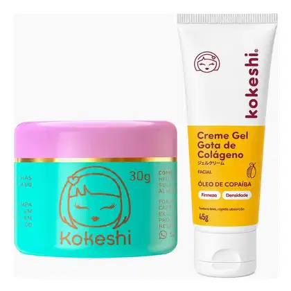 Imagem do produto Kit Kokeshi Pele de Porcelana 30g + Gota de Colágeno 45g