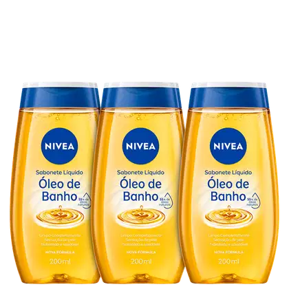 Imagem do produto Kit NIVEA Óleo de Banho - Sabonete Líquido (3 Unidades)