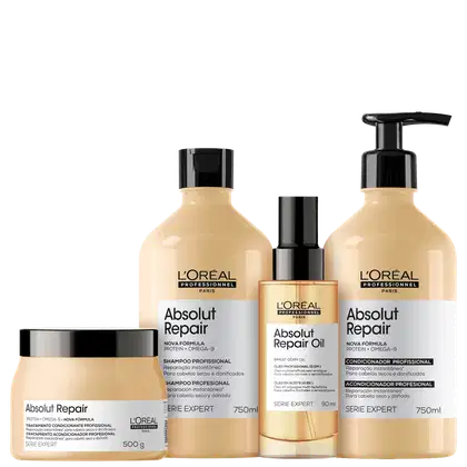 Imagem do produto Kit L'Oréal Professionnel Serie Expert Absolut Repair Omega 9 + Protein Squad (4 Produtos)