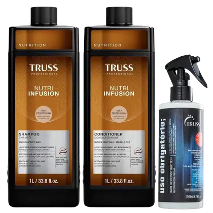 Imagem do produto Kit Truss Nutri Infusion - Shampoo 1L + Condicionador 1L + Uso Obrigatório Spray 260ml