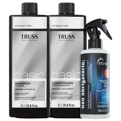 Imagem do produto Kit Truss Basic - Shampoo 1L + Condicionador 1L + Uso Obrigatório 260ml