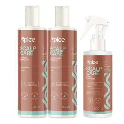 Imagem do produto Kit Shampoo, Condicionador e Tônico Scalp Care 300ml – Apice | Estimula o Crescimento Saudável dos Fios