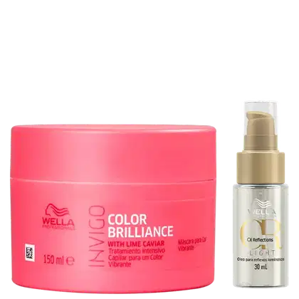 Imagem do produto Kit Wella Professionals Invigo Color Brilliance Oil Reflections Shine Care Light (2 Produtos)