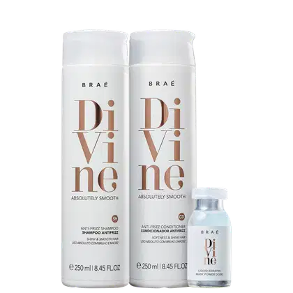Imagem do produto Kit Shampoo, Condicionador 250ml e Ampola Divine - Braé